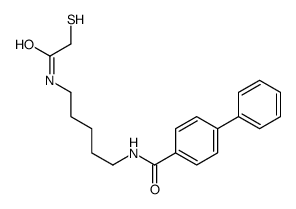 4-phenyl-N-[5-[(2-sulfanylacetyl)amino]pentyl]benzamide结构式