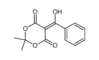 5-[hydroxy(phenyl)methylene]-2,2-dimethyl-1,3-dioxane-4,6-dione Structure