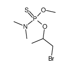 Thiophosphorsaeure-(2-bromisopropylester)-methylester-dimethylamid结构式