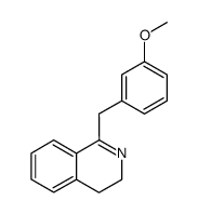 1-(3-methoxybenzyl)-3,4-dihydroisoquinoline结构式