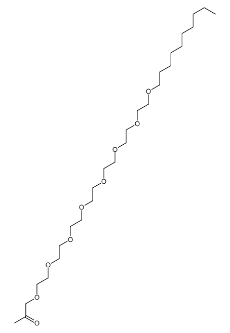 1-[2-[2-[2-[2-[2-[2-(2-decoxyethoxy)ethoxy]ethoxy]ethoxy]ethoxy]ethoxy]ethoxy]propan-2-one结构式