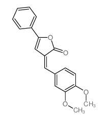 2(3H)-Furanone,3-[(3,4-dimethoxyphenyl)methylene]-5-phenyl-结构式