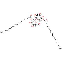 α-d-Glucopyranoside, β-d-fructofuranosyl, mixed palmitates and stearates Structure