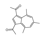 1-(3-acetyl-4,6,8-trimethylazulen-1-yl)ethanone结构式