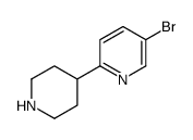 5-bromo-2-(piperidin-4-yl)pyridine结构式