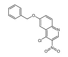 4-chloro-3-nitro-6-phenylmethoxyquinoline结构式