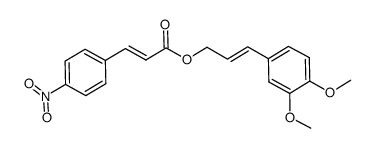 3-(4-nitro-phenyl)-acrylic acid 3-(3,4-dimethoxy-phenyl)-allyl ester Structure