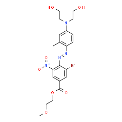 2-methoxyethyl 4-[[4-[bis(2-hydroxyethyl)amino]-2-tolyl]azo]-3-bromo-5-nitrobenzoate structure