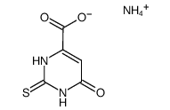 2-thioorotic acid ammonium salt Structure