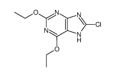 2,6-diethoxy-8-chloro-7(9)H-purine Structure