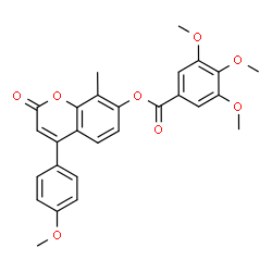 4-(4-Methoxyphenyl)-8-methyl-2-oxo-2H-chromen-7-yl 3,4,5-trimethoxybenzoate picture