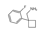 [1-(2-fluorophenyl)cyclobutyl]methanamine Structure
