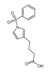 4-(1-(Phenylsulfonyl)-3-pyrrolyl)butyric acid结构式