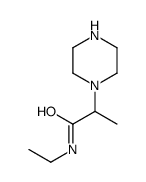 1-Piperazineacetamide,N-ethyl--alpha--methyl-(9CI)结构式