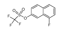 8-fluoronaphthalen-2-yl trifluoromethanesulfonate结构式