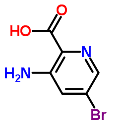 3-氨基-5-溴-2-吡啶羧酸结构式