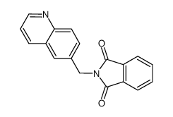 2-(quinolin-6-ylmethyl)isoindoline-1,3-dione Structure