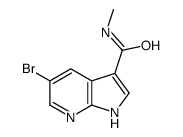 5-溴-N-甲基 -1H-吡咯并[2,3-b]吡啶-3-甲酰胺结构式
