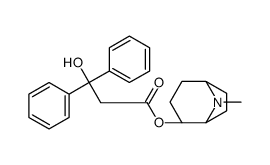 (+)-2-alpha-Tropanyl 3,3-diphenylhydracrylate结构式