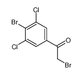 2-bromo-1-(4-bromo-3,5-dichlorophenyl)ethanone结构式