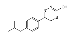 5-[4-(2-methylpropyl)phenyl]-3,6-dihydro-1,3,4-thiadiazin-2-one结构式