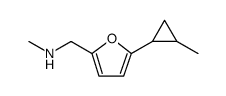 2-Furanmethanamine, N-methyl-5-(2-methylcyclopropyl)结构式