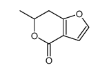 6,7-Dihydro-6-methyl-4H-furo(3,2-c)pyran-4-on结构式