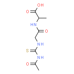 Alanine,N-(5-acetyl-4-thiohydantoyl)-,DL- (5CI) structure
