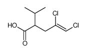 4,5-dichloro-2-isopropyl-4-pentenoic acid结构式
