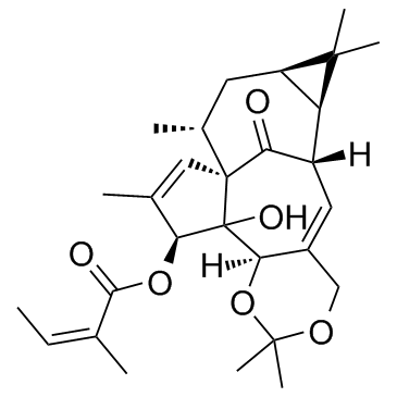 巨大戟醇-5,20-缩丙酮-3-当归酸酯图片