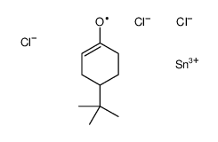 4-tert-butyl-2-trichlorostannylcyclohexan-1-one Structure
