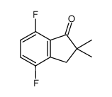 4,7-DIFLUORO-2,3-DIHYDRO-2,2-DIMETHYL-1H-INDEN-1-ONE结构式