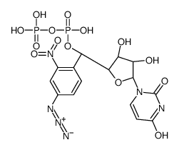 4-azido-2-nitrophenyluridylyl pyrophosphate结构式