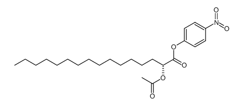 p-nitrophenyl 2-O-acetyl-(2R)-2-hydroxypalmitate结构式