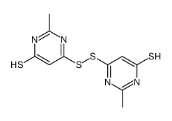 2-methyl-4-[(2-methyl-6-sulfanylidene-1H-pyrimidin-4-yl)disulfanyl]-1H-pyrimidine-6-thione结构式