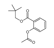 2,2-dimethylpropyl 2-acetyloxybenzoate Structure