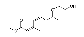 ethyl 7-(2-hydroxypropoxy)-3-methylocta-2,4-dienoate Structure