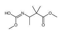 methyl 3-(methoxycarbonylamino)-2,2-dimethylbutanoate结构式