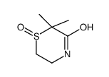 2,2-dimethyl-1-oxo-1,4-thiazinan-3-one结构式