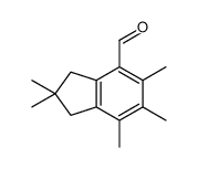 2,2,5,6,7-pentamethyl-1,3-dihydroindene-4-carbaldehyde Structure