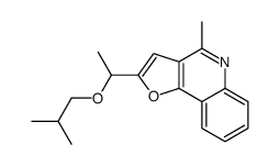 4-methyl-2-[1-(2-methylpropoxy)ethyl]furo[3,2-c]quinoline Structure