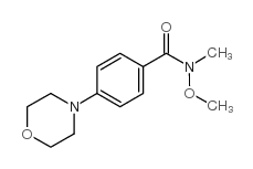 4-(N-MORPHOLINO)-N-METHY-N-METHOXYBENZAMIDE structure