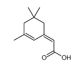 2-(3,5,5-trimethylcyclohex-2-en-1-ylidene)acetic acid Structure