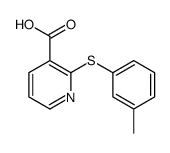 2-(3-methylphenyl)sulfanylpyridine-3-carboxylic acid结构式