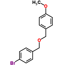 1-Bromo-4-{[(4-methoxybenzyl)oxy]methyl}benzene Structure