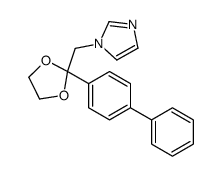 1-[[2-(4-phenylphenyl)-1,3-dioxolan-2-yl]methyl]imidazole结构式