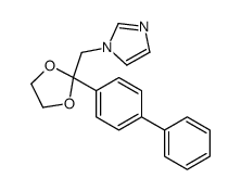 1-[[2-(4-phenylphenyl)-1,3-dioxolan-2-yl]methyl]imidazole Structure