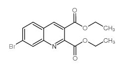 7-BROMOQUINOLINE-2,3-DICARBOXYLIC ACID DIETHYL ESTER Structure
