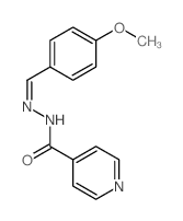 4-Pyridinecarboxylicacid, 2-[(4-methoxyphenyl)methylene]hydrazide Structure