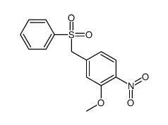 4-(benzenesulfonylmethyl)-2-methoxy-1-nitrobenzene Structure